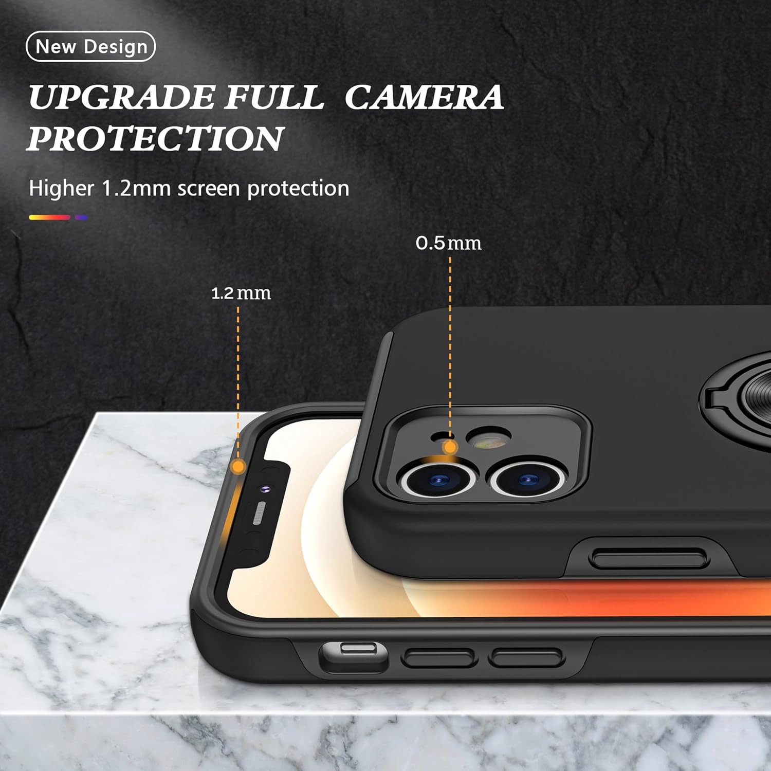 Étui hybride magnétique avec anneau invisible pour iPhone 11 Étui hybride magnétique avec anneau invisible pour iPhone 11